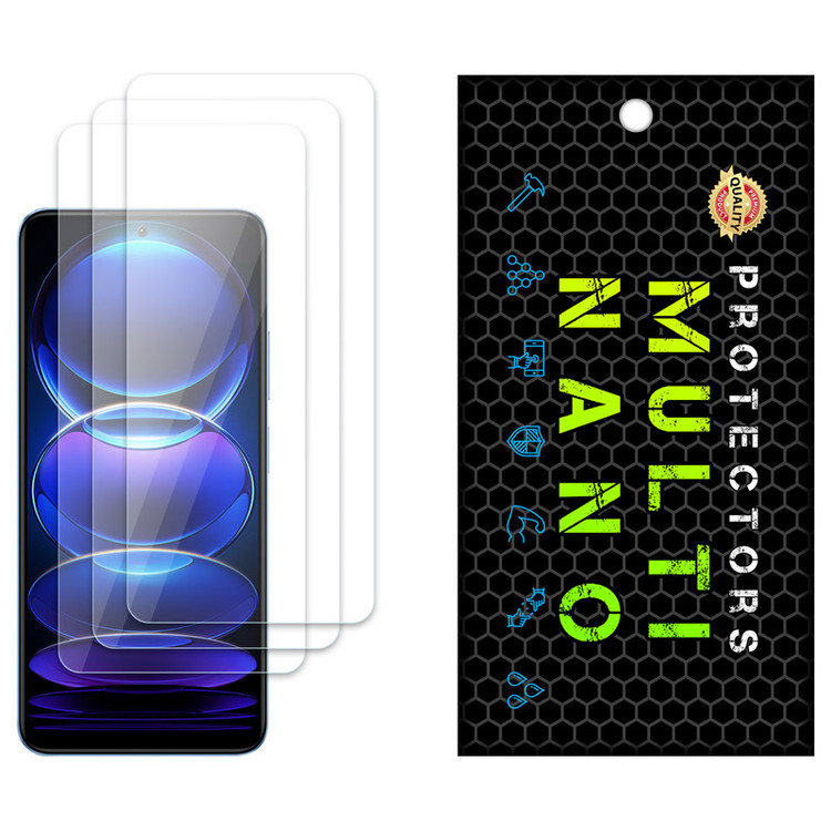 محافظ صفحه نمایش مولتی نانو مدل X-S3N مناسب برای گوشی موبایل شیائومی Redmi Note 12 5G China بسته سه عددی