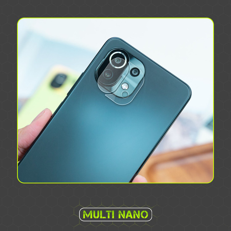 محافظ صفحه نمایش مولتی نانو مدل X-SLFG مناسب برای گوشی موبایل شیائومی Mi 11 Lite به همراه برچسب پوششی و محافظ لنز دوربین