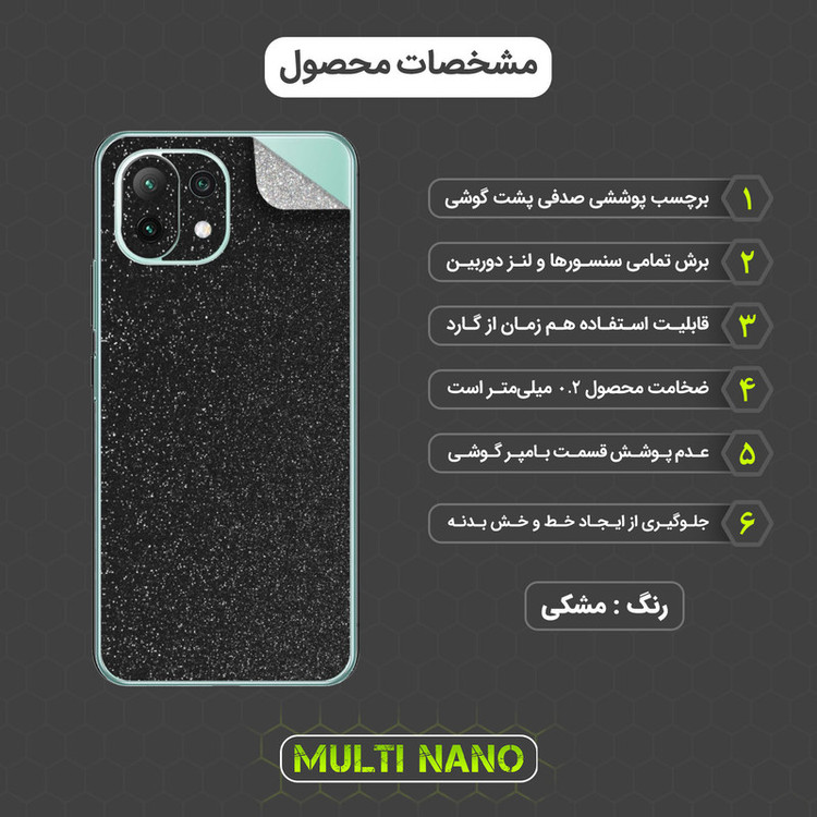 محافظ صفحه نمایش مولتی نانو مدل X-SLFG مناسب برای گوشی موبایل شیائومی Mi 11 Lite به همراه برچسب پوششی و محافظ لنز دوربین