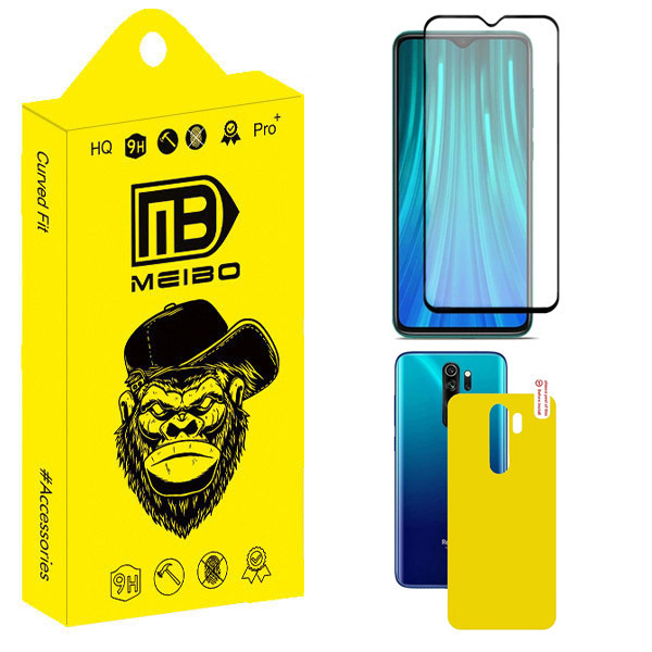 محافظ صفحه نمایش سرامیکی مات میبو مدل Opaque مناسب برای گوشی موبایل شیائومی Redmi Note 8 Pro به همراه محافظ پشت گوشی