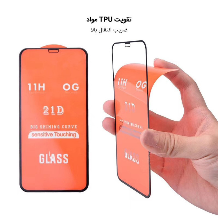 محافظ صفحه نمایش فورس گلس مدل 21DFulGlass مناسب برای گوشی موبایل سامسونگ Galaxy S20 FE