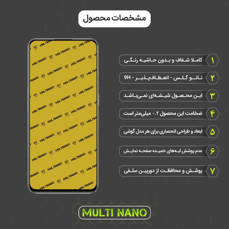 محافظ صفحه نمایش مولتی نانو مدل X-S1N مناسب برای گوشی موبایل ریلمی 9 4G
