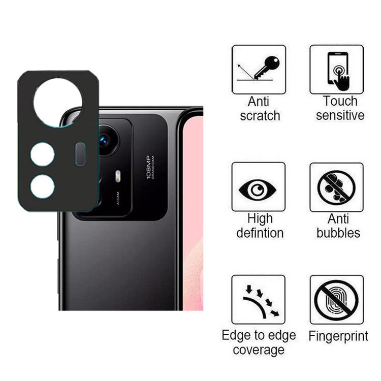 محافظ لنز دوربین بوک مدل 3D-9H مناسب برای گوشی موبایل شیائومی Redmi Note 12S