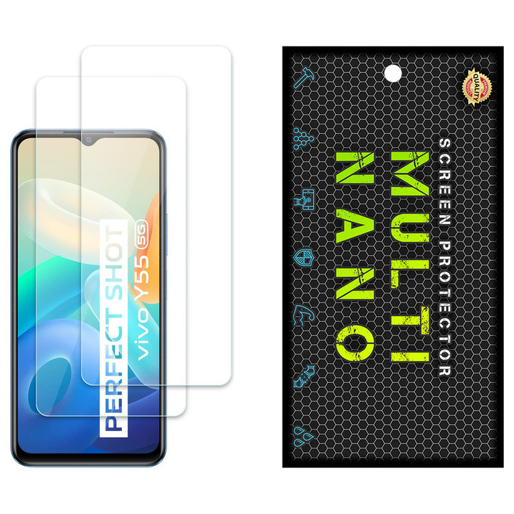 محافظ صفحه نمایش مولتی نانو مدل X-S2N مناسب برای گوشی موبایل ویوو Y55 5G بسته دو عددی