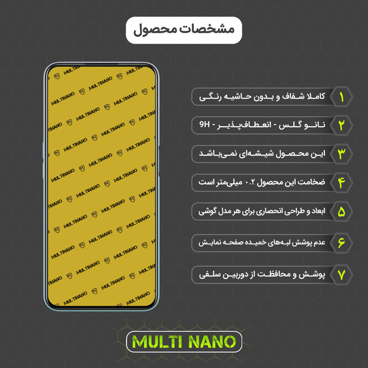 محافظ صفحه نمایش مولتی نانو مدل X-S1N مناسب برای گوشی موبایل اوپو A52 2020