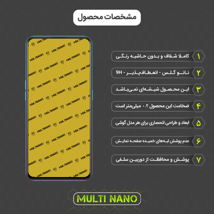 محافظ صفحه نمایش مولتی نانو مدل X-S2N مناسب برای گوشی موبایل اوپو A94 5G بسته دو عددی