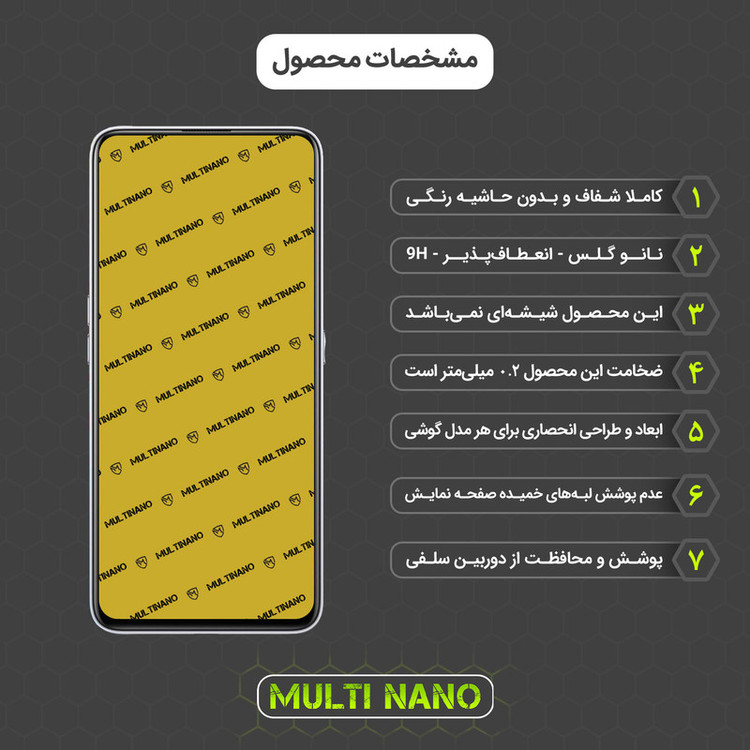 محافظ صفحه نمایش مولتی نانو مدل X-S1N مناسب برای گوشی موبایل ریلمی Q2 Pro
