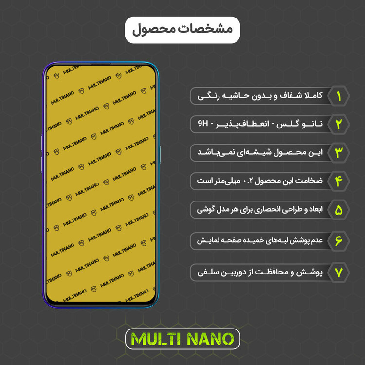 محافظ صفحه نمایش مولتی نانو مدل X-S1N مناسب برای گوشی موبایل ریلمی XT