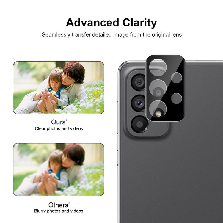محافظ لنز دوربین بوک مدل 3D-9H مناسب برای گوشی موبایل سامسونگ Galaxy A23