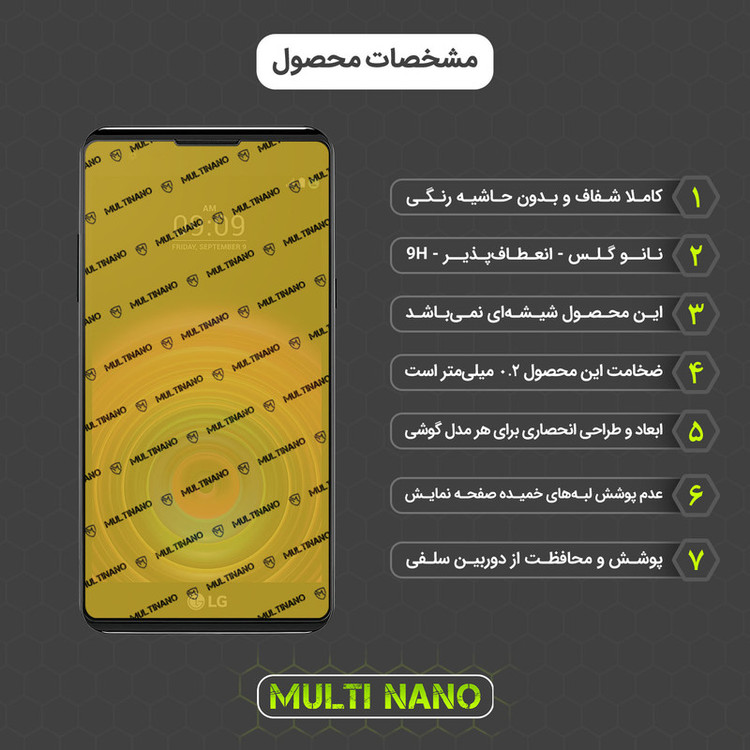 محافظ صفحه نمایش مولتی نانو مدل X-S2N مناسب برای گوشی موبایل ال جی X Power بسته دو عددی