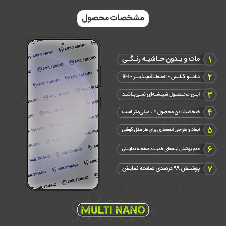 محافظ صفحه نمایش مات مولتی نانو مدل X-S2M مناسب برای گوشی موبایل سامسونگ Galaxy S23 بسته دو عددی