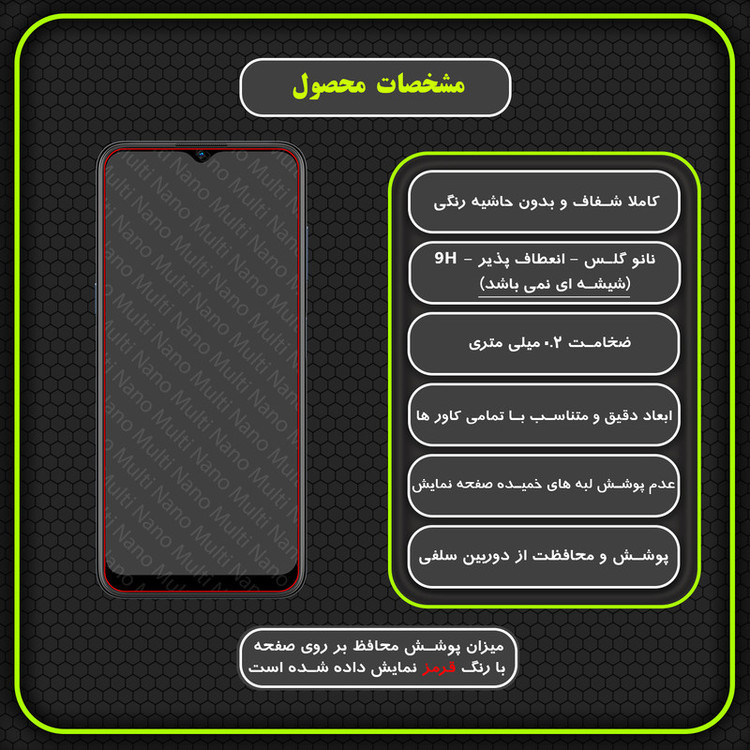 محافظ صفحه نمایش مولتی نانو مدل X-S1N مناسب برای گوشی موبایل نوکیا G11