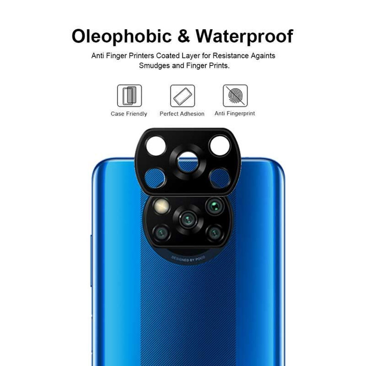 محافظ لنز دوربین بوک مدل 3D-9H مناسب برای گوشی موبایل شیائومی Poco X3 / X3 Pro