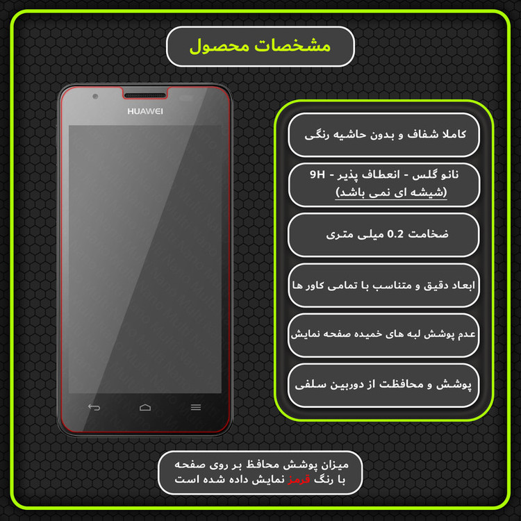 محافظ صفحه نمایش مولتی نانو مدل X-S2N مناسب برای گوشی موبایل هوآوی Ascend G525 بسته دو عددی