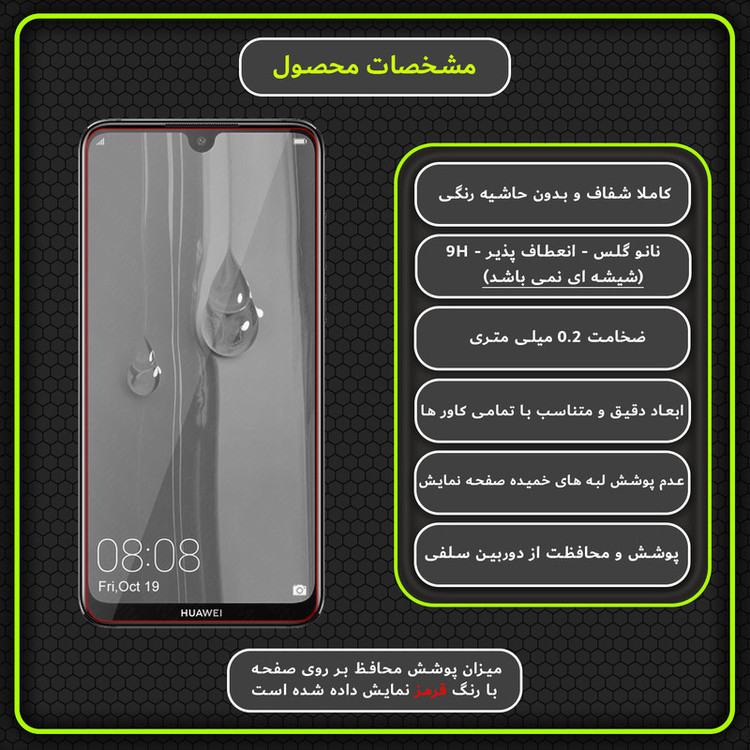 محافظ صفحه نمایش مولتی نانو مدل X-S2N مناسب برای گوشی موبایل هوآوی Y Max بسته دو عددی