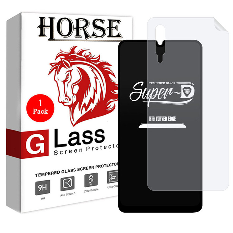 محافظ صفحه نمایش هورس مدل 2SN-Glass مناسب برای گوشی موبایل سامسونگ Galaxy A50s به همراه محافظ پشت گوشی