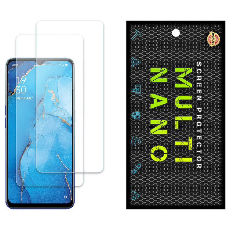 محافظ صفحه نمایش مولتی نانو مدل X-S2N مناسب برای گوشی موبایل اوپو Reno3 5G بسته دو عددی