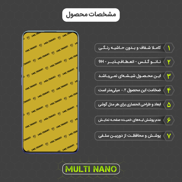 محافظ صفحه نمایش مولتی نانو مدل X-S1N مناسب برای گوشی موبایل اوپو Reno3 Pro