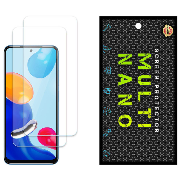محافظ صفحه نمایش مولتی نانو مدل X-S2N مناسب برای گوشی موبایل شیائومی Redmi Note 11 4G بسته دو عددی