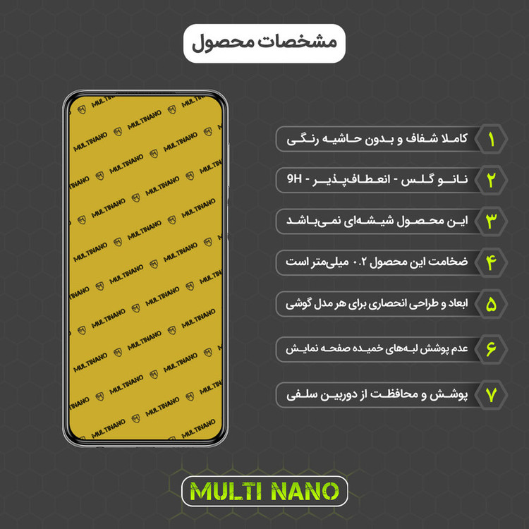 محافظ صفحه نمایش مولتی نانو مدل X-S2N مناسب برای گوشی موبایل شیائومی Redmi Note 9 Pro 4G بسته دو عددی