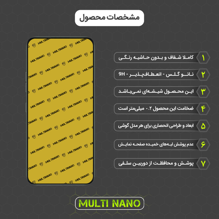 محافظ صفحه نمایش مولتی نانو مدل X-S2N مناسب برای گوشی موبایل ال جی K42 بسته دو عددی