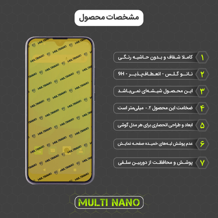 محافظ صفحه نمایش مولتی نانو مدل X-SFG مناسب برای گوشی موبایل جی پلاس P10 به همراه برچسب پوششی