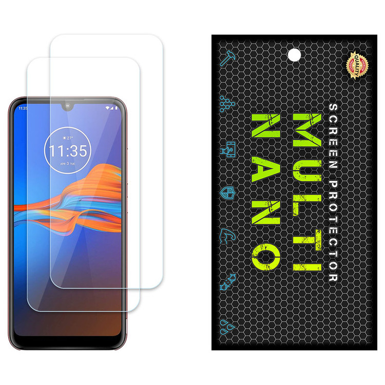 محافظ صفحه نمایش مولتی نانو مدل X-S2N مناسب برای گوشی موبایل موتورولا Moto E6 Plus بسته دو عددی
