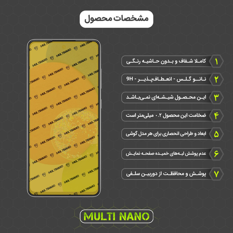 محافظ صفحه نمایش مولتی نانو مدل X-SFG مناسب برای گوشی موبایل سامسونگ Galaxy A53 5G به همراه برچسب پوششی