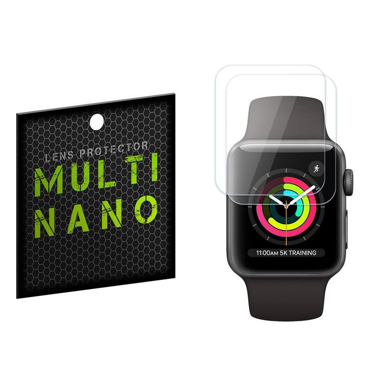 محافظ صفحه نمایش مولتی نانو مدل X-S2T مناسب برای ساعت هوشمند اپل Watch Series 3 38mm بسته دو عددی
