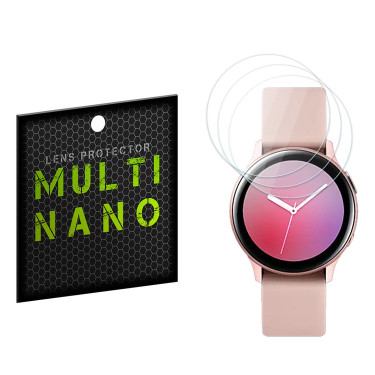 محافظ صفحه نمایش مولتی نانو مدل X-S3T مناسب برای ساعت هوشمند سامسونگ Galaxy Watch Active2 40mm بسته سه عددی