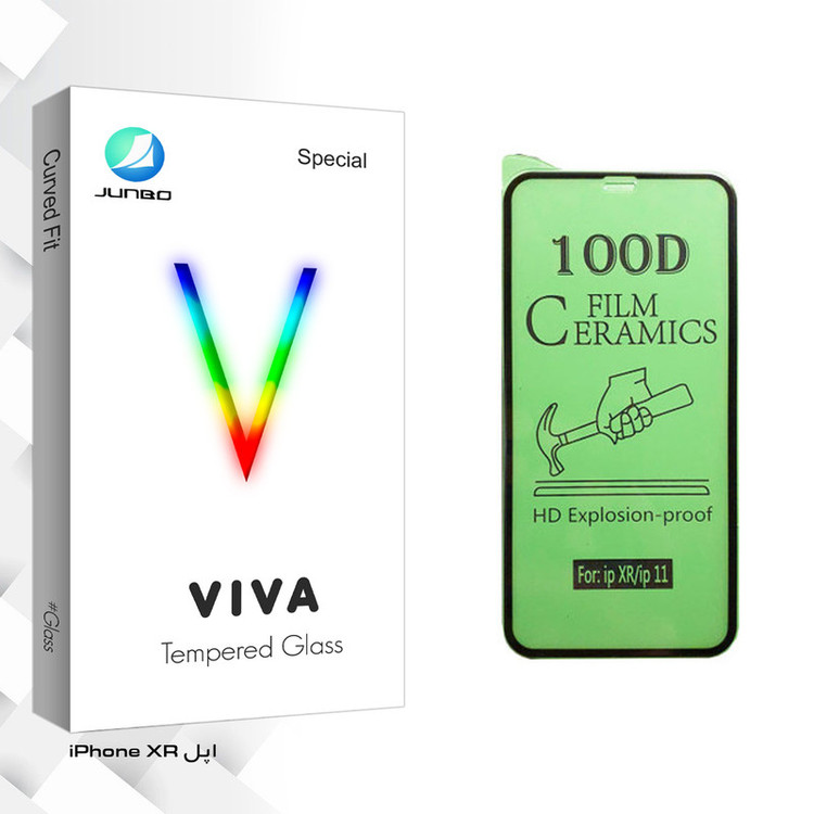 محافظ صفحه نمایش سرامیکی جانبو مدل Viva Glass مناسب برای گوشی موبایل اپل iPhone XR