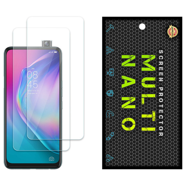 محافظ صفحه نمایش مولتی نانو مدل X-S2N مناسب برای گوشی موبایل تکنو Camon 15 Pro بسته دو عددی