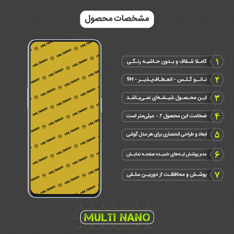 محافظ صفحه نمایش مولتی نانو مدل X-S2N مناسب برای گوشی موبایل زد تی ایی Voyage 40 Pro Plus بسته دو عددی