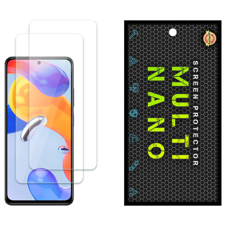 محافظ صفحه نمایش مولتی نانو مدل X-S2N مناسب برای گوشی موبایل شیائومی Redmi Note 11 Pro 5G بسته دو عددی