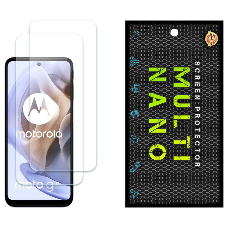محافظ صفحه نمایش مولتی نانو مدل X-S2N مناسب برای گوشی موبایل موتورولا Moto G31 بسته دو عددی