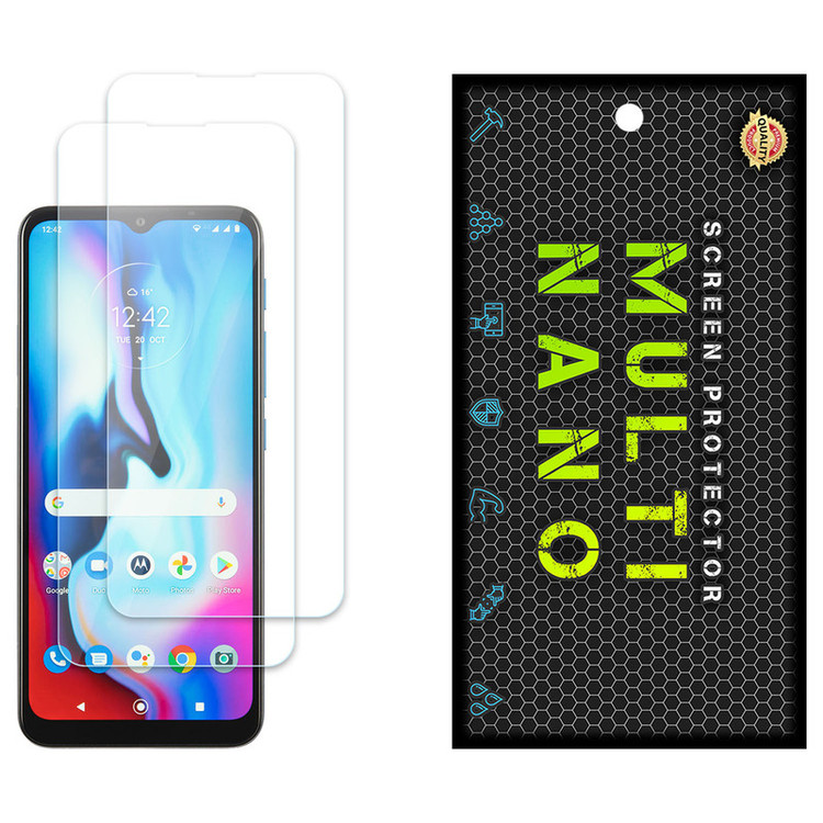 محافظ صفحه نمایش مولتی نانو مدل X-S2N مناسب برای گوشی موبایل موتورولا Moto E7i Power بسته دو عددی