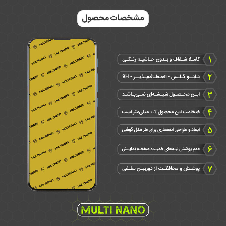 محافظ صفحه نمایش مولتی نانو مدل X-S2N مناسب برای گوشی موبایل موتورولا Moto E7i Power بسته دو عددی