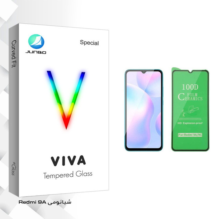 محافظ صفحه نمایش سرامیکی جانبو مدل Viva Glass مناسب برای گوشی موبایل شیائومی Redmi 9A