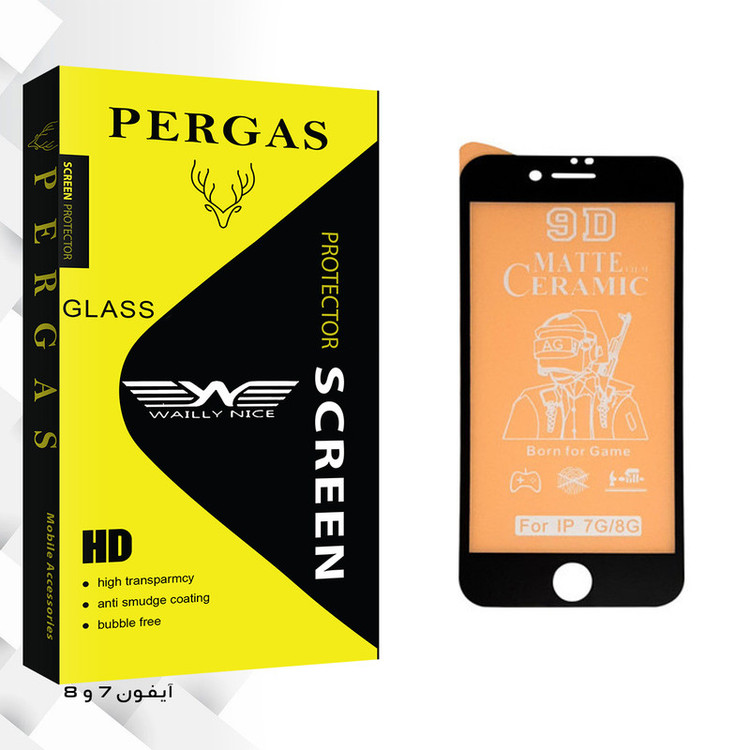 محافظ صفحه نمایش مات وایلی نایس مدل Pergas Glass مناسب برای گوشی موبایل اپل iphone 7/8
