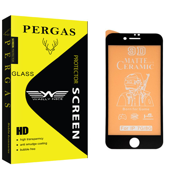 محافظ صفحه نمایش مات وایلی نایس مدل Pergas Glass مناسب برای گوشی موبایل اپل iphone 7/8