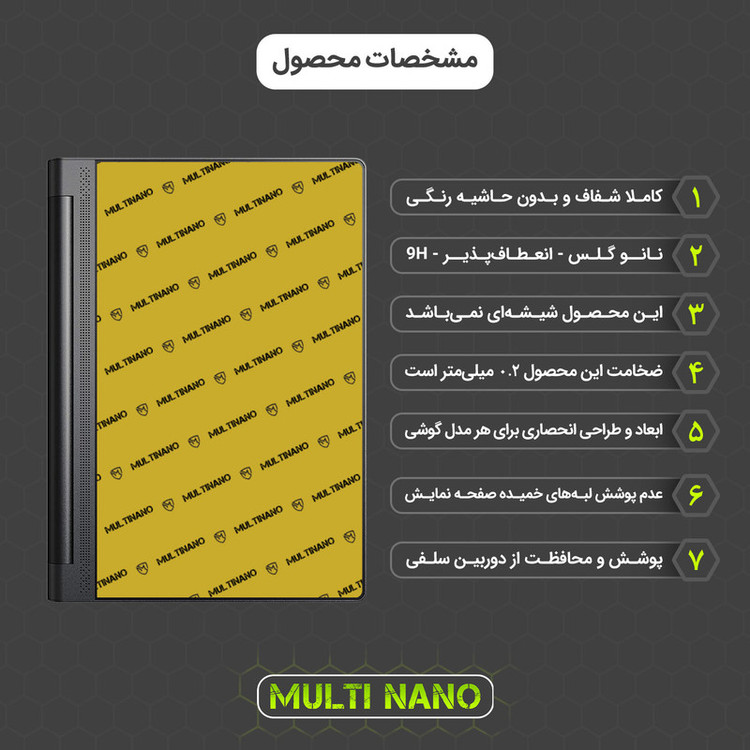 محافظ صفحه نمایش مولتی نانو مدل X-S1N مناسب برای تبلت لنوو Yoga Tab 3 Plus / YT-X703