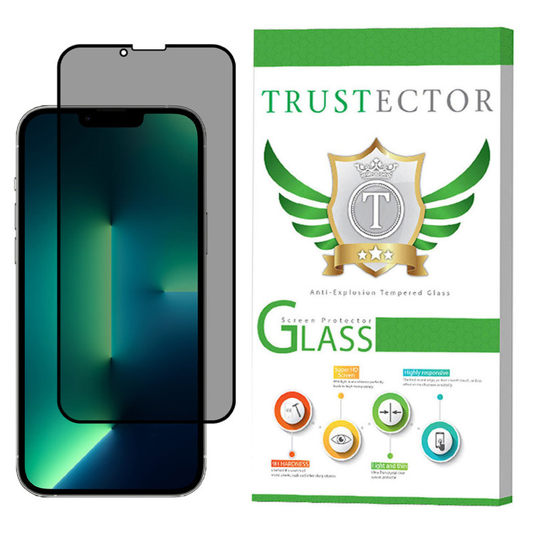 محافظ صفحه نمایش حریم شخصی تراستکتور مدل PSP مناسب برای گوشی موبایل اپل iPhone 13