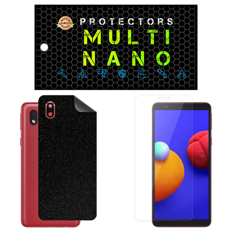 محافظ صفحه نمایش مولتی نانو مدل X-SFG مناسب برای گوشی موبایل سامسونگ Galaxy A01 Core به همراه برچسب پوششی