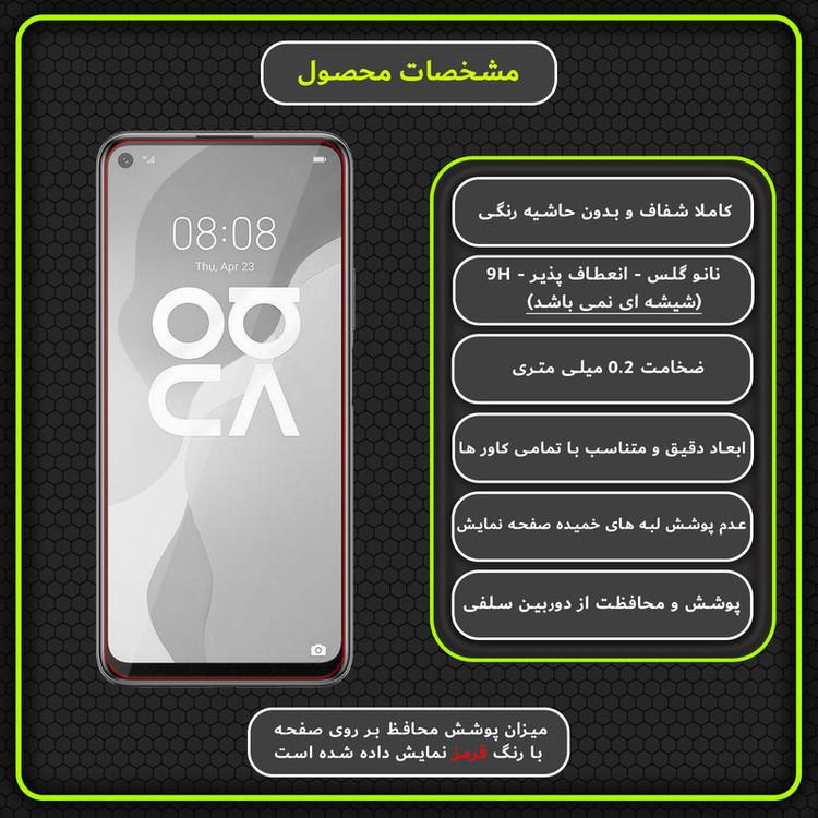 محافظ صفحه نمایش مولتی نانو مدل X-S1N مناسب برای گوشی موبایل هوآوی Nova 7 SE