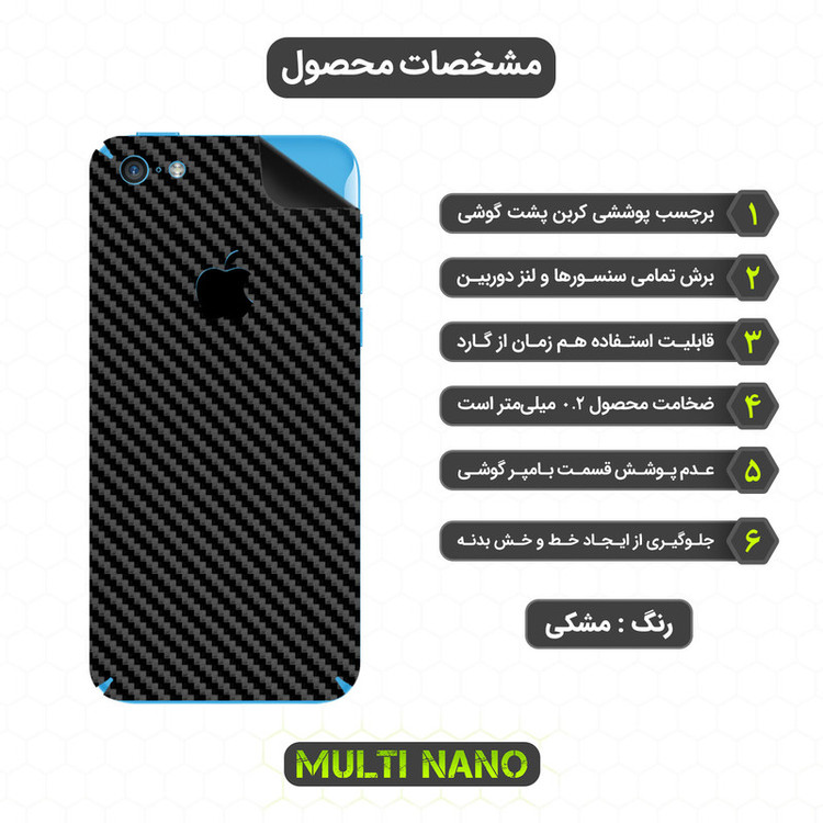 محافظ صفحه نمایش مولتی نانو مدل X-SFC مناسب برای گوشی موبایل اپل iPhone 5C به همراه برچسب پوششی