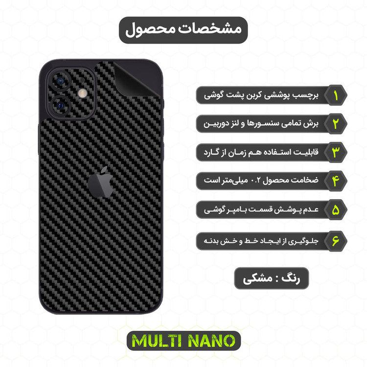محافظ صفحه نمایش مولتی نانو مدل X-SFC مناسب برای گوشی موبایل اپل iPhone 12 به همراه برچسب پوششی