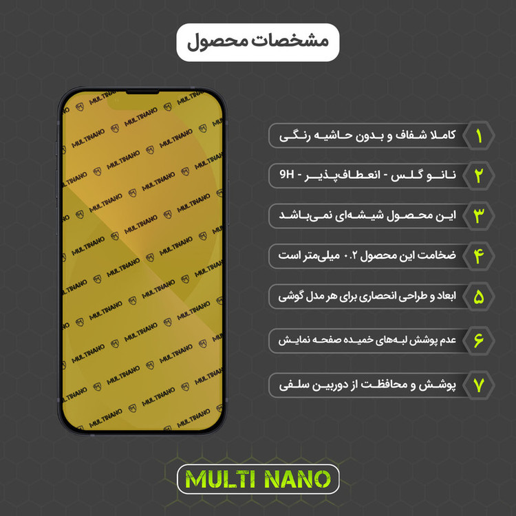 محافظ صفحه نمایش مولتی نانو مدل X-SFC مناسب برای گوشی موبایل اپل iPhone 13 Mini به همراه برچسب پوششی