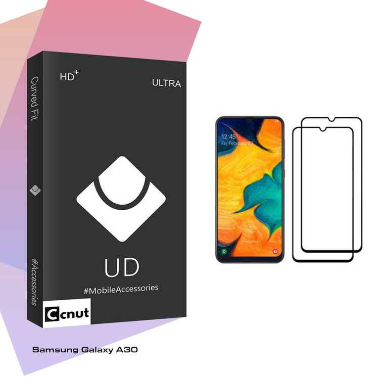 محافظ صفحه نمایش کوکونات مدل UD Black مناسب برای گوشی موبایل سامسونگ Galaxy A30 بسته دو عددی