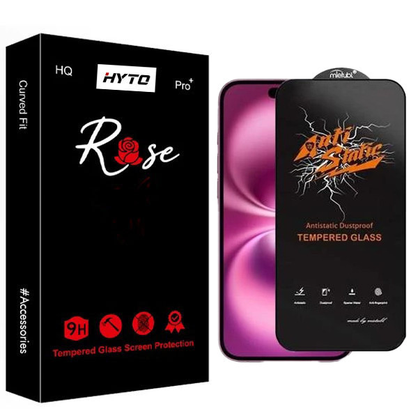 محافظ صفحه نمایش آنتی استاتیک هیتو مدل Rose ShockSafe مناسب برای گوشی موبایل اپل iPhone 16