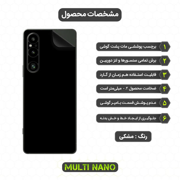 محافظ صفحه نمایش مولتی نانو مدل X-SFM مناسب برای گوشی موبایل سونی Xperia 1 V به همراه برچسب پوششی